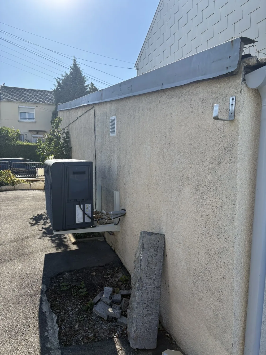 Mur extérieur après entretien