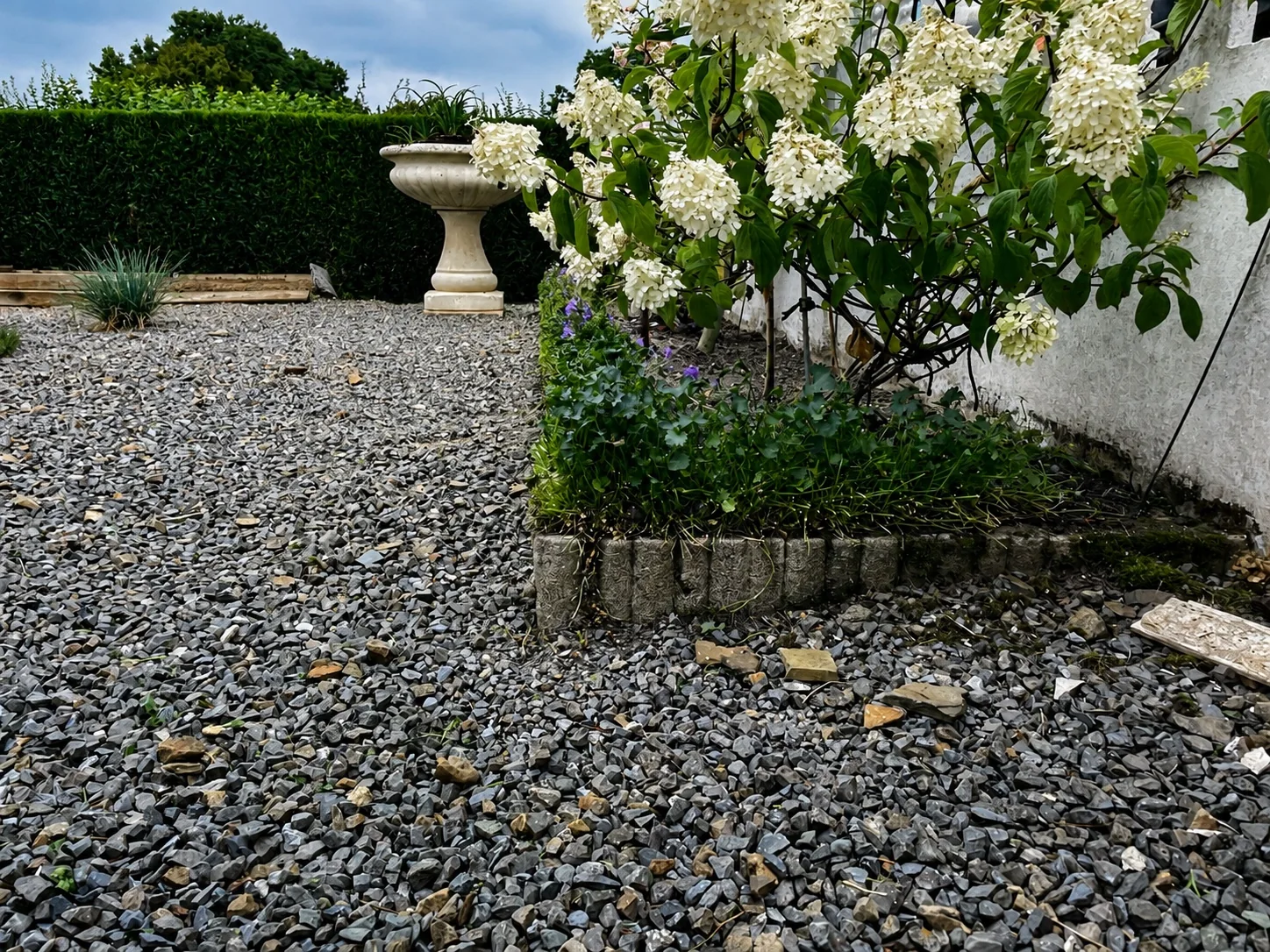 Jardin minéral après entretien